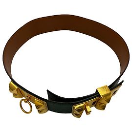 Hermès Hermes Collier de Chien Belt Leather Wide