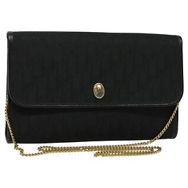Christian Dior Vintage Trotter Flap Canvas