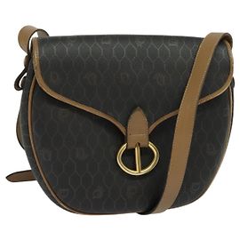Christian Dior Vintage Honeycomb Flap Canvas e Pelle