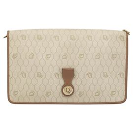 Christian Dior Vintage Honeycomb chain Canvas