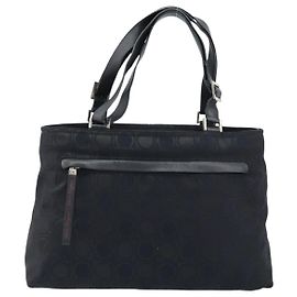 Borsa Tote Salvatore Ferragamo Gancini in tela Gancini Medium