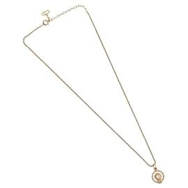 Pendente Christian Dior CD placcato oro
