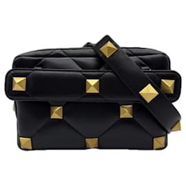Borsa a tracolla in nappa Valentino Roman Stud