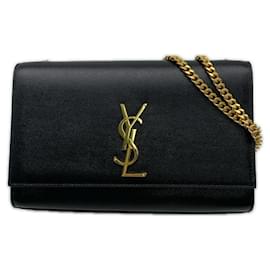 Sac à bandoulière Yves Saint Laurent Kate en cuir grainé moyen