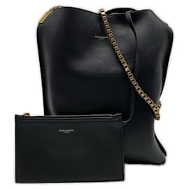 Sac à bandoulière en cuir avec chaîne Yves Saint Laurent