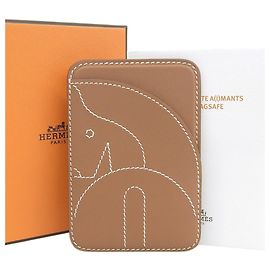 Hermès Tarjetero magnético Hermes MagSafe Eman Cheval B Stamp