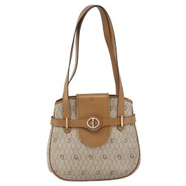 Christian Dior Vintage Honeycomb Canvas e Pelle