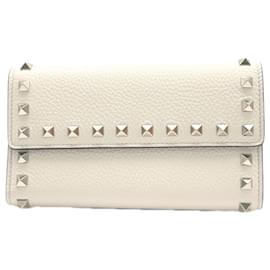 Cartera larga de cuero VALENTINO Rockstud