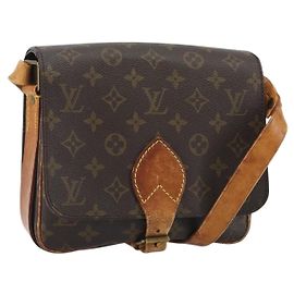 LOUIS VUITTON Monogram Cartouchiere MM Shoulder Bag M51253 LV Auth 189597