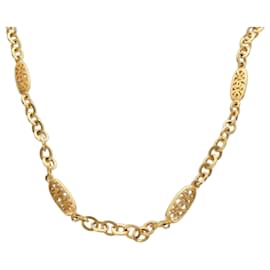 Collana CHANEL metallo dorato CC Auth 189769SM