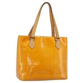 LOUIS VUITTON Borsa Monogram Vernis Houston Jaune M91121 LV Auth ep14944