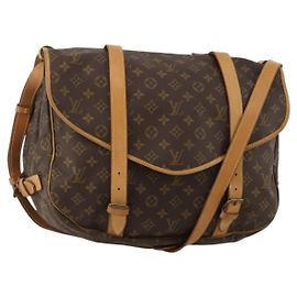 LOUIS VUITTON Borsa a Spalla Monogram Saumur 43 M42252 LV Auth 188476