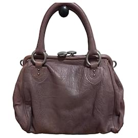 Borsa a mano in pelle Marc Jacobs Tortora