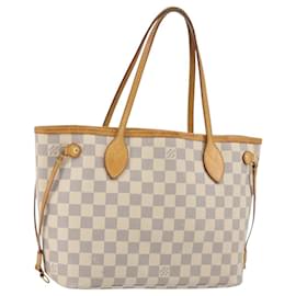 LOUIS VUITTON Borsa Tote Damier Azur Neverfull PM N41362 LV Auth 190292