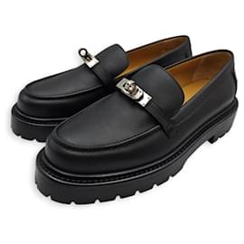 Mocassini Hermès Icone in pelle nera