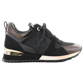 Zapatillas Louis Vuitton Runaway line 22 years Mesh x Leather en Negro BM0252, Talla 36.5 EU