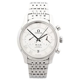 Omega De Ville Co-Axial 431.10.42.51.02.001 85897071 SS AT Uhr mit weißem Zifferblatt