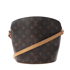 Borsa a tracolla Louis Vuitton Drouot in tela Monogram marrone M51290