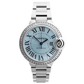 Cartier Ballon Bleu W4BB0028 3489426002BX SS AT Watch with Blue-Face