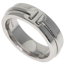 Anel T Narrow da Tiffany & Co. em ouro branco 18K