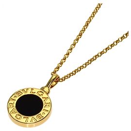 Bulgari Bvlgari Onyx Necklace in 18K Yellow Gold