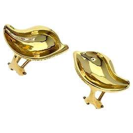 Tiffany & Co. Blattmotiv Clip-Ohrringe