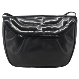 Salvatore Ferragamo Borsa a tracolla con patta in vernice