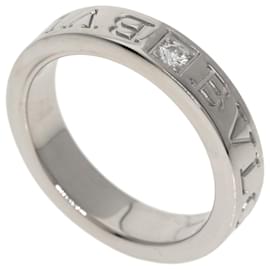 Bvlgari Double Logo Diamantring aus 18K Weißgold - Bulgari