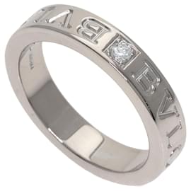 Bvlgari Double Logo Diamantring aus 18K Weißgold - Bulgari