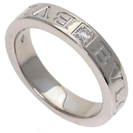Bvlgari Double Logo 1P Diamond Ring in 18K Weißgold - Bulgari
