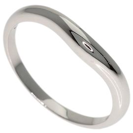 Bulgari Anello a fascia curva in platino da donna Bvlgari