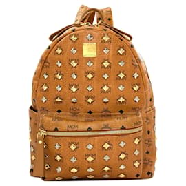 MCM Brown PVC Backpack