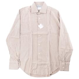 Autre Marque Camicia a righe Eleventy, Beige, Taglia 40 IT