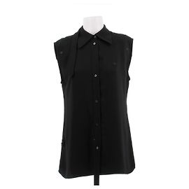 Courreges Camisa sin mangas negra