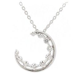 Autre Marque Diamant-Halskette mit Mondmotiv Au750 Star Jewelry