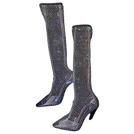 Saint Laurent Botas Altas de Strass