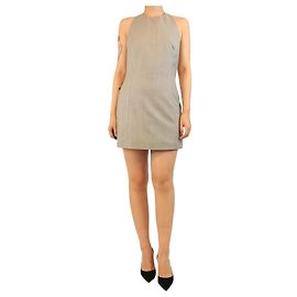 Ralph Lauren Graues Neckholder-Minikleid - Größe UK 10