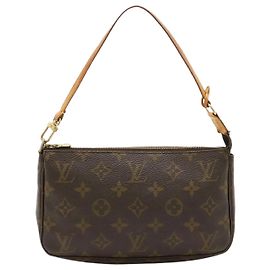 Louis Vuitton Borsa pochette Monogram vintage marrone 2000