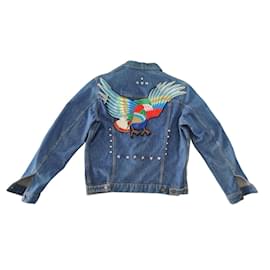 Levi's Jeansjacke mit Vogel-Stickerei