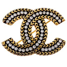 Spilla Chanel Coco Mark con strass