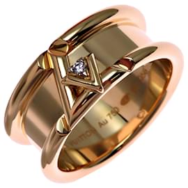Anello a fascia in oro giallo e diamanti Louis Vuitton