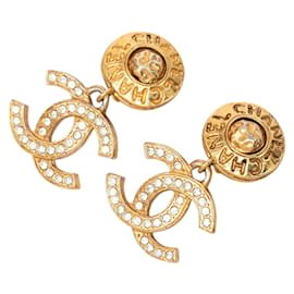 Orecchini Swing rotondi con logo Coco Mark Chanel