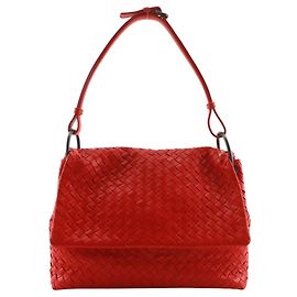 Borsa a Spalla Bottega Veneta Intrecciato