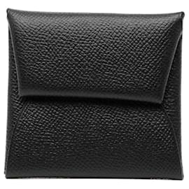 Portefeuille/Monnaie Bastia d'Hermès en cuir Epsom noir