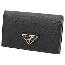 Tarjetero Triangle en Saffiano de Prada