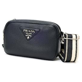 Borsa a tracolla in pelle morbida Vitello Daino Prada