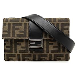 Borsa a tracolla Fendi Zucca Marspio Baguette