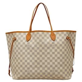 Borsa a tracolla Louis Vuitton Damier Azur Neverfull GM