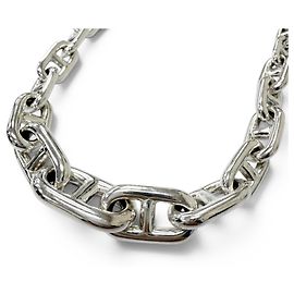 Hermès HERMES Vintage SV925 Chaine d'Ancre Crescendo Necklace