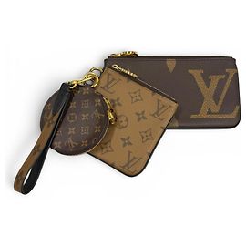 Pochette Trio in pelle Monogram Giant Reverse Louis Vuitton
